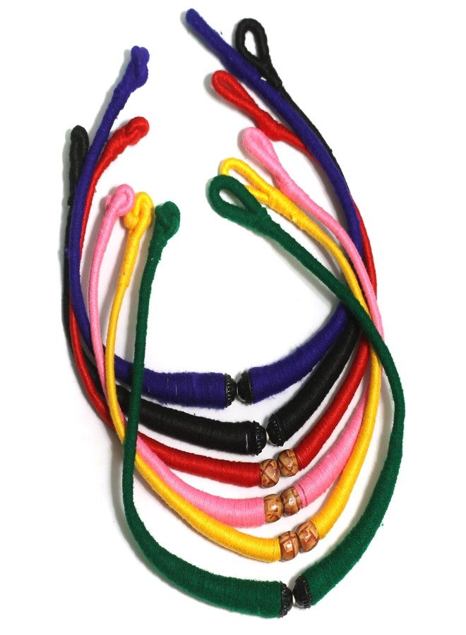 JAUNTY 6 Pcs Cotton Thread Hasli Pendant Dori Back Rope Set for Jewellery Making - Image 1